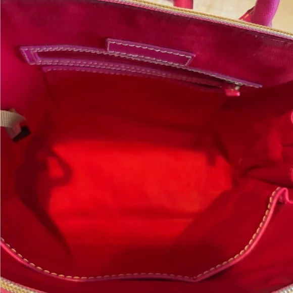 Dooney & Bourke Rainbow Letter Logo Print Backpack - Picture 7 of 8